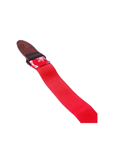 Wagon Straps Yılbaşı Temalı Gitar Askısı - Kırmızı/beyaz