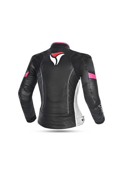 R-tech Chaqueta Piel Tom Rider Lady Motosiklet Mont L Beden Gri / Pembe