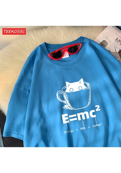 Noıssey Urban Pop Graphic Kadın Tişört Koleksiyonukod 5208 Bebe Mavi
