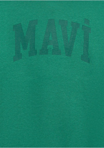 Mavi - Mavi Logo Baskılı Yeşil Sweatshirt 6s10143-71697 Yeşil