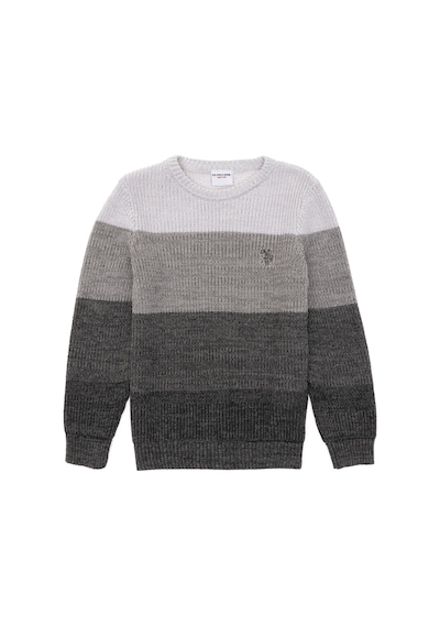 U.S. Polo Assn. Erkek Çocuk Antrasit Melanj Kazak 50295576-VR081