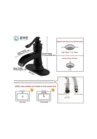 Musluk Şelale Lavabo Armatürü Yağla Ovulmuş Bronz 9197n Diğer