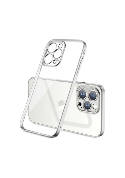 Apple Uyumlu iPhone 13 Pro Kılıf Zore Gbox Kapak Gümüş