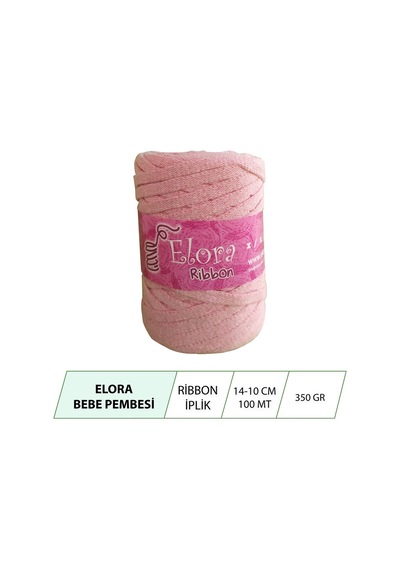 Elora Bebe Pembesi Ribbon Örgü Ipi