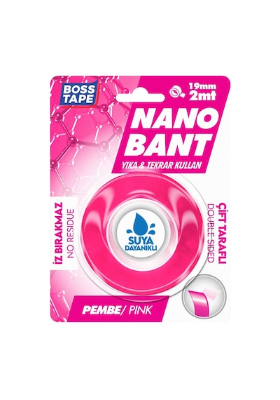 Boss Tape Yeni Pembe Nano Bant Magic Tape Bt-01033
