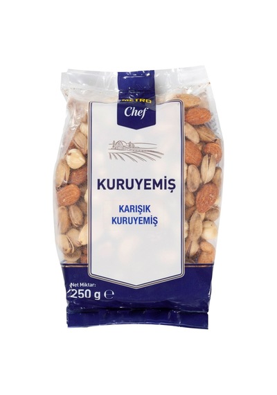 Kavrulmuş Kuruyemiş 250 G - Antep Fıstığı, Badem, Fındık, Kaju - 2 Adet Tarı 500 G