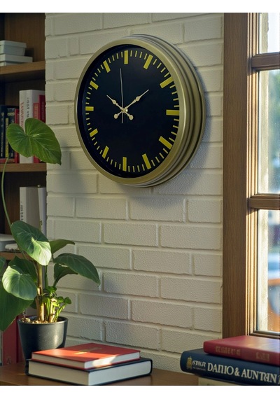 Vintage 40 Cm Metal Modern Duvar Saati Çok Renkli