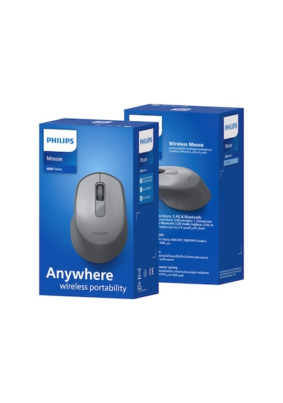 Philips SPK7448 Kablosuz Bluetooth 1600 DPI 4 Tuşlu Optik Mouse