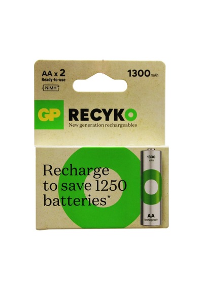Gp Recyko 1300mah Aa Şarjlı Kalem Pil 2'li Paket