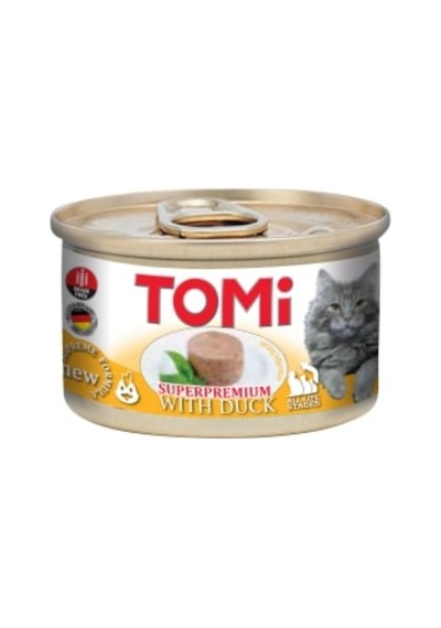 Tomı - 717 - Kedı Ördeklı Yaş Mama 85 Gr X - Spt-gld - 6 Adet