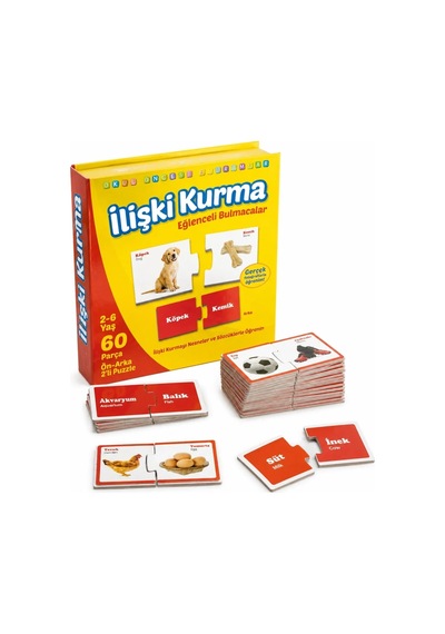 Eğlenceli Bulmacalar İlişki Kurma 2-6 Yaş 1 Adet