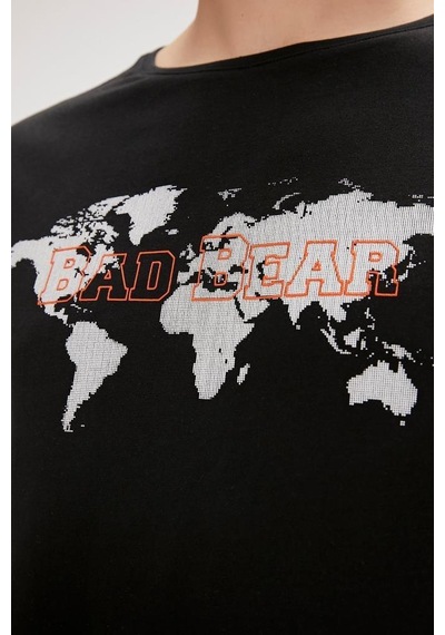 Bad Bear Globe T-shırt Nıght Erkek Tişört Siyah S-xxl 001