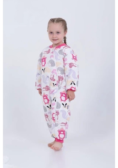 Miniğimin Cicileri Sincap Ve Kirpi Kız Çocuk Elyaf Dolgulu 2.5 Tog Desenli Uyku Tulumu- Pembe Pembe-46339 Miniğimin Cicileri Sincap Ve Kirpi Kız Çocuk Elyaf Dolgulu 2.5 Tog Desenli Uyku Tulumu- Pembe Pembe-46339