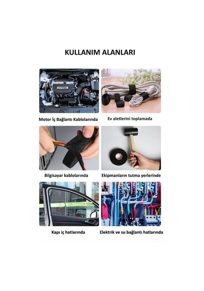 Bez Bant Tüylü Yanmaz Bant Kumaş Kablo Sarma Bantı 15 M 19 Mm 1 A