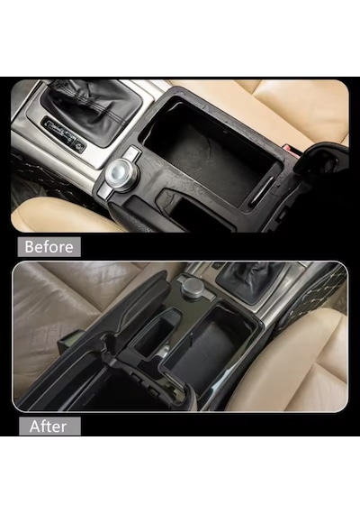 Mercedes Benz W207 Orta Konsol Bardaklık Çerçevesi Parlak Siyah