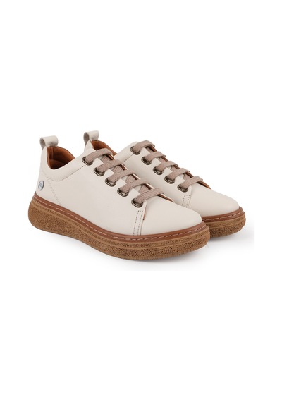 Mamma Mia Kadın Sneaker Bağcıklı Hakiki Deri Chunky Hafif Taban Yastıklamalı Yürüyüş 26y-7750 Krem Mamma Mia Kadın Sneaker Bağcıklı Hakiki Deri Chunky Hafif Taban Yastıklamalı Yürüyüş 26y-7750 Krem