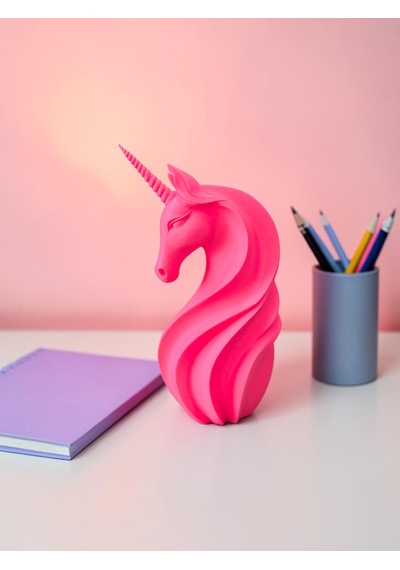 Pembe Unicorn Tek Boynuzlu At Biblo 24 Cm Dekoratif Masaüstü Heykeli -