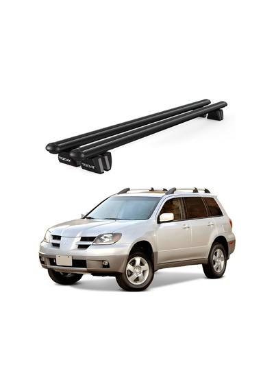 Pençe Mitsubishi Outlander 2001-2006 Uyumlu Siyah Ara Atkı Port Bagaj Tavan Barı