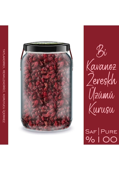 Zencefil Organik Zereşk Üzümü Kurusu Bi Kavanoz 660 G