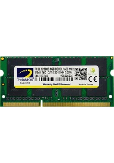 Twinmos 8gb Ddr3 1600mhz Cl16 1.5v Mdd38gb1600n Notebook Ram