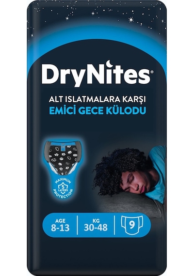 Drynites Emici Gece Külodu/külot Bez Erkek 8-13 Yaş 30-48kg Large L