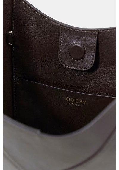 Guess Pauline Hobo Deri Kadın Omuz Çantası Hwzoaap6210 Kahve