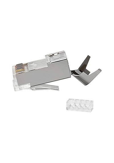 4229 Cat7 Rj45 İnternet Patch Kablo Ucu Konnektör Jak, 10'lu