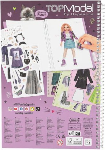 Top Model Dress Me Up Büyük Çıkartma Kitabı - Rebel Kıtty