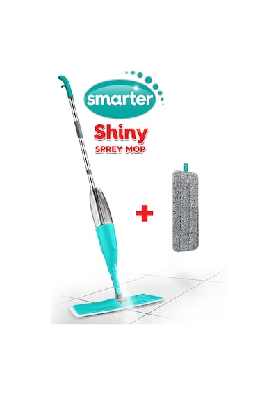 Smarter Shiny Sprey Mop Turkuaz + Yedek Mop