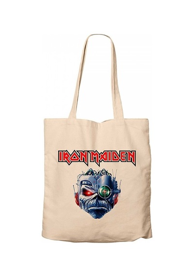 Iron Maiden Bionic Krem Kanvas Bez Çanta Krem