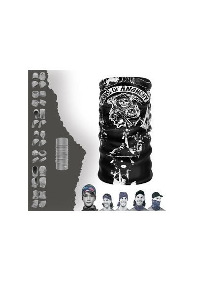 E-Taktik Sons Of Anarchy Boyunluk Bere Bandana Maske Bone Toka Saçbandı Çok Renkli