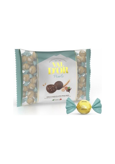 Val D’or Tahıl Patlaklı Fındıklı Krema Dolgulu Yuvarlak Çikolata 500 Gr. (1 Yeşil Poşet)