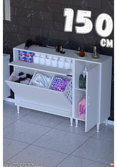 Yenice 100 + 50 Cm 150x97x32,5 Cm 3 Raflı Ve 3 Sepetli Dolap İle Çamaşırlarınız Artık Daha Düzenli. 100 + 50 Cm Yenice 100 + 50 Cm 150x97x32,5 Cm 3 Raflı Ve 3 Sepetli Dolap İle Çamaşırlarınız Artık Daha Düzenli. 100 + 50 Cm