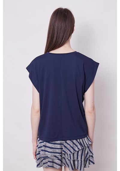 Jument Şık Likralı Span Kumaş Kolsuz Geniş Sıfır Yaka Düşük Omuzlu Basic Tshirt Bluz-lacivert Lacivert Jument Şık Likralı Span Kumaş Kolsuz Geniş Sıfır Yaka Düşük Omuzlu Basic Tshirt Bluz-lacivert Lacivert