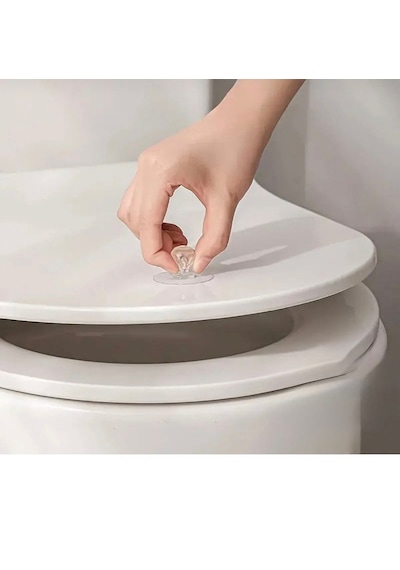 Kristal Başlıklı Yapışkanlı Kulp 4 Adet Delmeden Montaj Çekmece Ve Kapak Tutacağı, Şık Tasarım Şeffaf