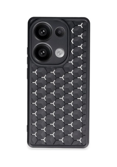 Xiaomi Redmi Note 13 Pro 5g Kılıf Petek Silikon Kapak - Siyah -