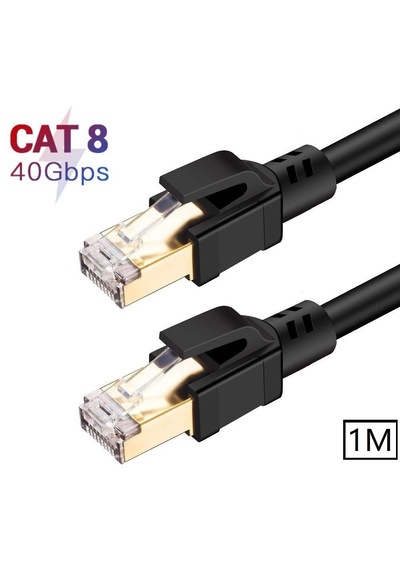 5214 Cat8 1m 40gbps S/ftp 2000mhz Yüksek Hızlı İnternet Kablosu 001