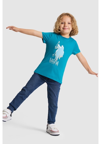 U.S. Polo Assn. Erkek Çocuk Petrol Tişört 50325605-vr102