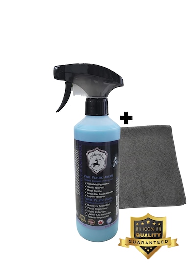 Abrias Vinil Plastik Aksam Tropido Koruyucu Ve Parlatıcı Pro 500ml + Süper Lazer Kesim Bez 1 Adet