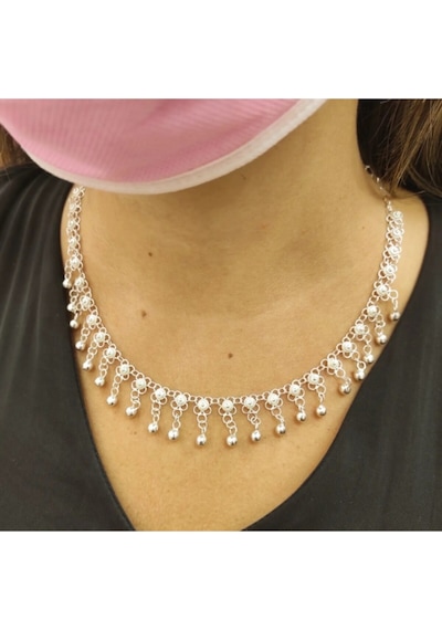 Oriental Kuyumculuk Jewellery Telkari Kişniş Akıtma Gümüş Kolye Gümüş