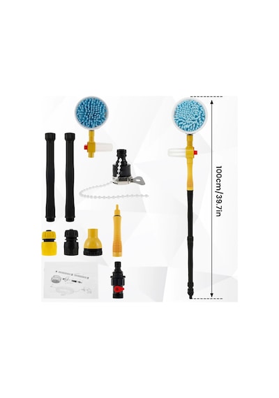 Carub Oto Yıkama Fırçası Mop Profesyonel 100cm Br0922559