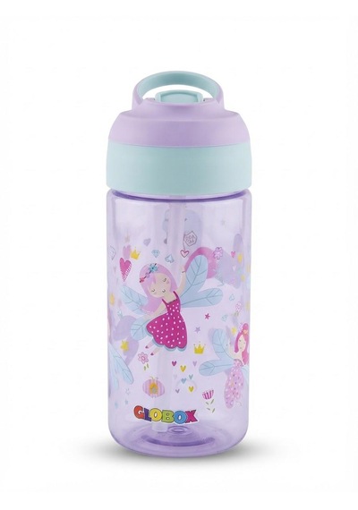 Saygılıofis 3114 Desenli Matara 500 Ml Sevimli Prenses Beyaz