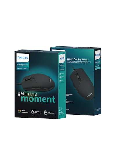 Philips SPK9304 USB Kablolu 6400DPI 6 Tuşlu RGB Aydınlatmalı Optik Gaming Mouse