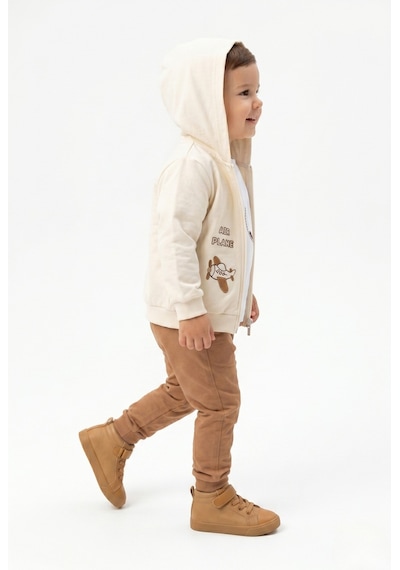 Toontoy Kids Toontoy Erkek Çocuk 3'lü Eşofman Takımı Uzun Kollu Bisiklet Yaka Nakışlı T-shirt - Kapüşonlu Fermuarlı Hırka- Beli Paçası Lastikli Eşofman Altı 25052 Kahverengi Toontoy Kids Toontoy Erkek Çocuk 3'lü Eşofman Takımı Uzun Kollu Bisiklet Yaka Nakışlı T-shirt - Kapüşonlu Fermuarlı Hırka- Beli Paçası Lastikli Eşofman Altı 25052 Kahverengi