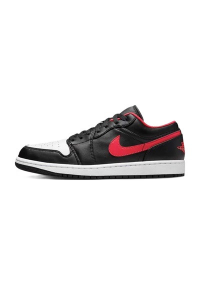 Nike Air Jordan 1 Low Leather Sneaker Hakiki Deri Unisex Günlük Spor Ayakkabı Siyah Siyah