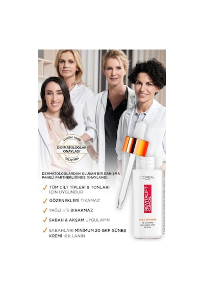 L'Oréal Paris Revitalift Clinical %12 Saf C Vitamini Aydınlatıcı Serum & L'Oréal Paris Revitalift Lazer Saf Retinol Gece Serumu pktrvtcvtrtnlsrm-9575