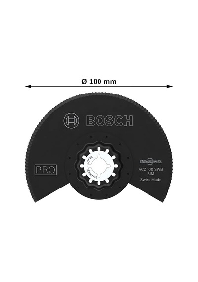 1x Pro Acz 100 Swb Starlock Testere Ucu Çatı Keçesi, Polistiren Ps, Ø 100 Mm, Professional Aksesuar Çok Fonksiyonlu Makine