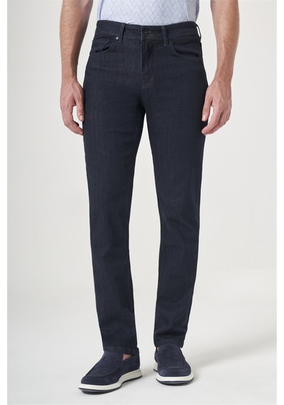 İmza Lacivert 5 Cep Slim Fit Pamuklu Denim Pantolon 1023260164