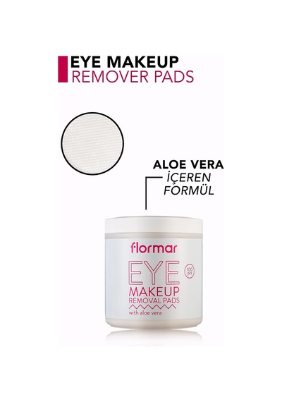 Aloe Vera Özü & Gliserin İçeren 100'lü Pratik Göz Makyajı Temizleme Pedi