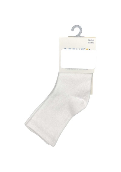 Defne Baby 3lü Bebek Çorabı K038-23 Beyaz